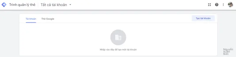 Tạo tài khoản Google Tag Manager