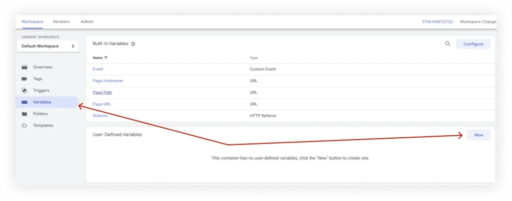 Cách tạo biến dữ liệu trong Google Tag Manager